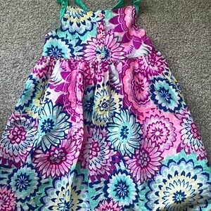 Girls Size 5T Gymboree Sundress - bright print